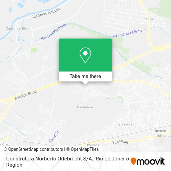 Construtora Norberto Odebrecht S / A. map