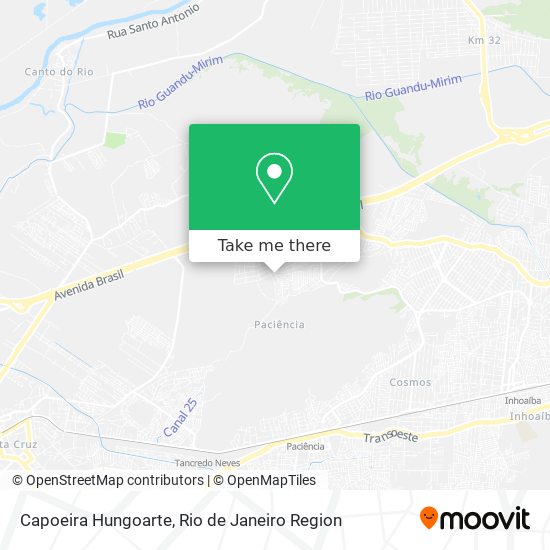 Capoeira Hungoarte map