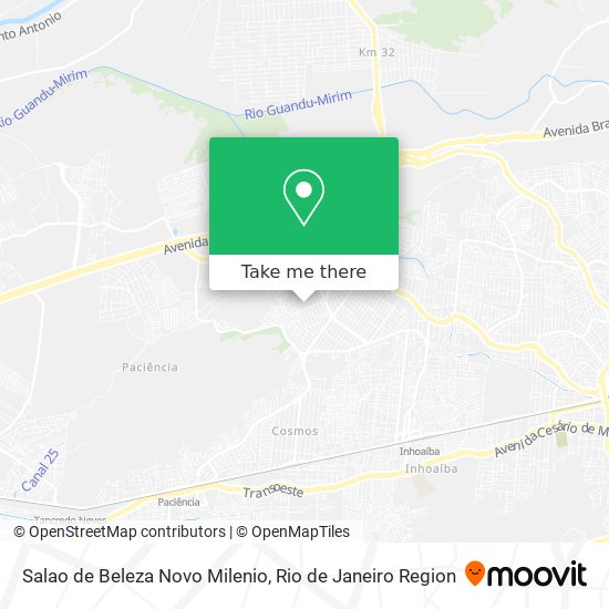 Salao de Beleza Novo Milenio map