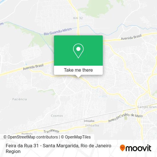 Feira da Rua 31 - Santa Margarida map