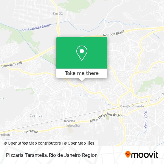 Pizzaria Tarantella map