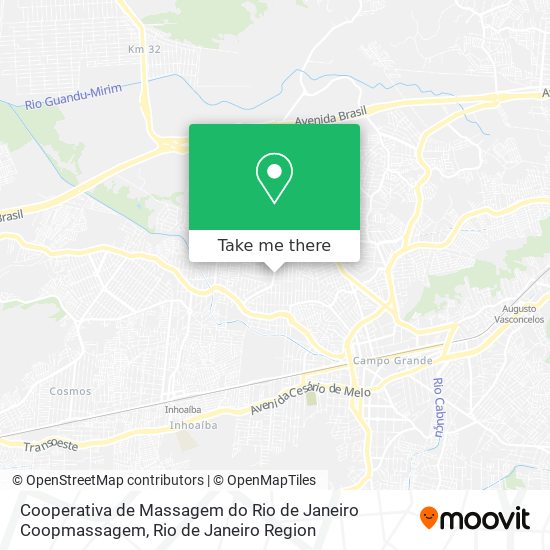 Cooperativa de Massagem do Rio de Janeiro Coopmassagem map