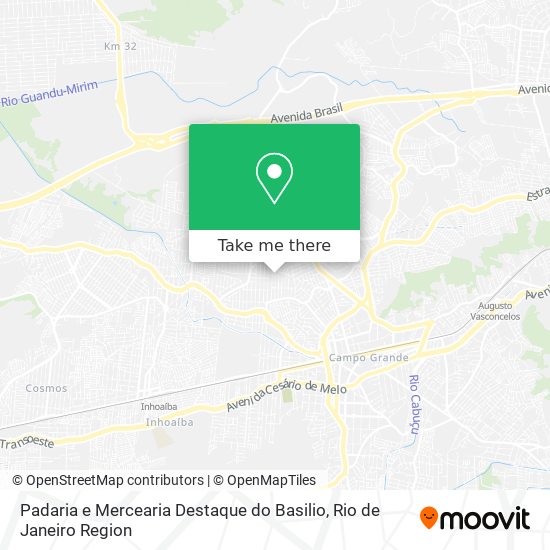 Padaria e Mercearia Destaque do Basilio map