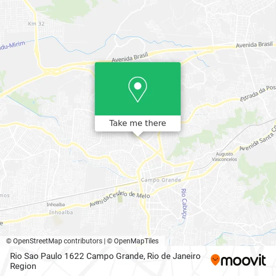 Rio Sao Paulo 1622 Campo Grande map