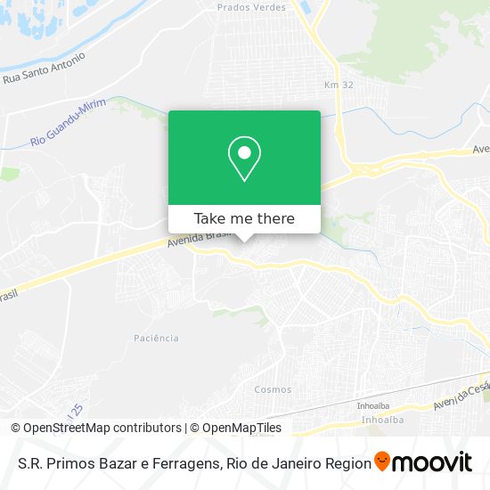 S.R. Primos Bazar e Ferragens map