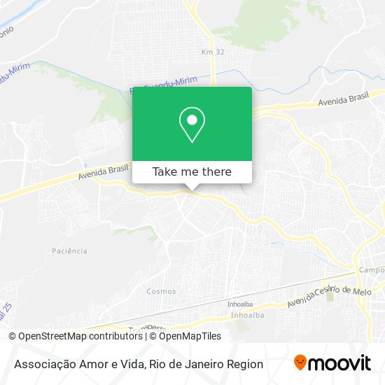 Associação Amor e Vida map