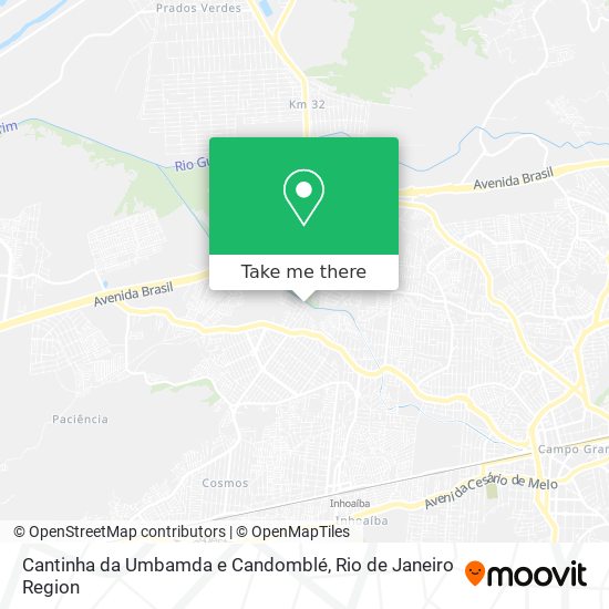 Cantinha da Umbamda e Candomblé map