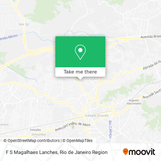 F S Magalhaes Lanches map
