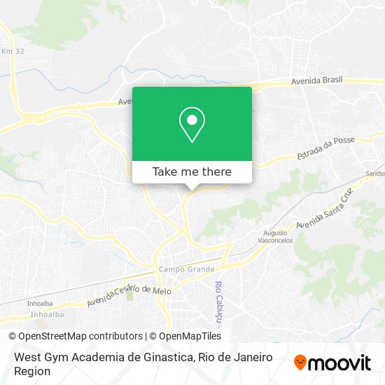 Mapa West Gym Academia de Ginastica