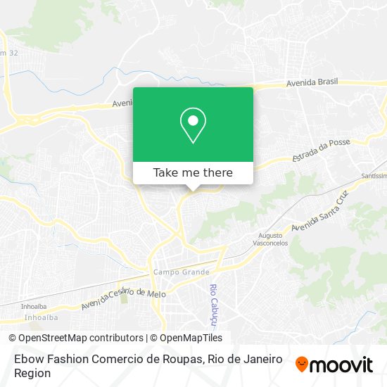 Mapa Ebow Fashion Comercio de Roupas