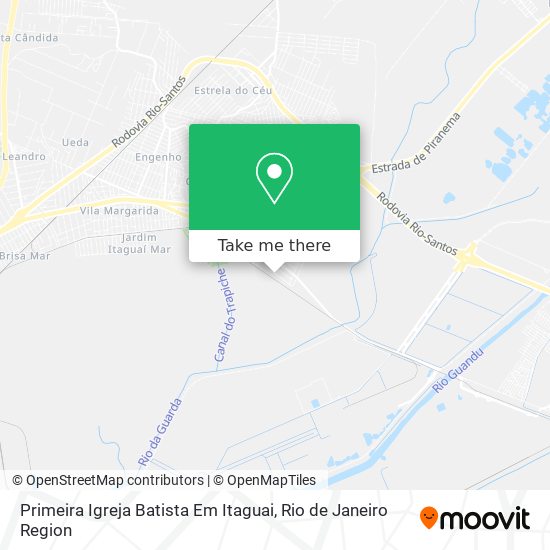 Mapa Primeira Igreja Batista Em Itaguai