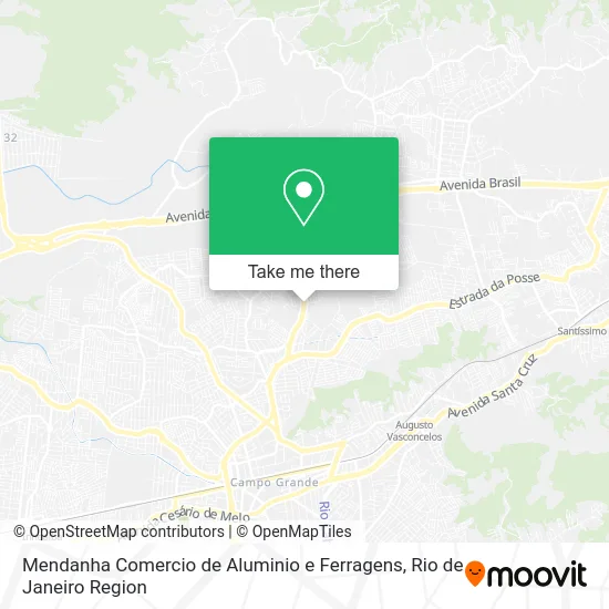 Mendanha Comercio de Aluminio e Ferragens map