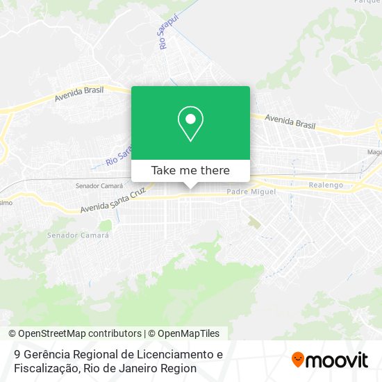 9 Gerência Regional de Licenciamento e Fiscalização map