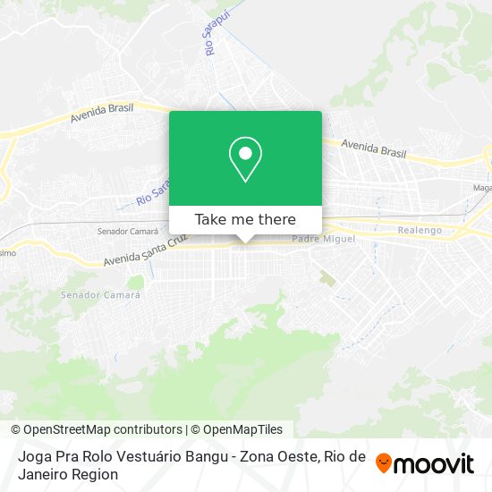 Joga Pra Rolo Vestuário Bangu - Zona Oeste map