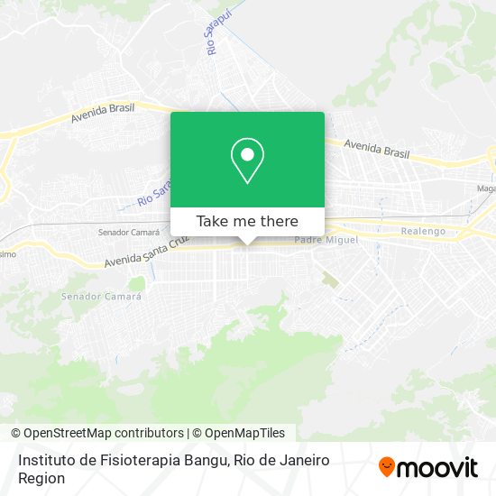 Mapa Instituto de Fisioterapia Bangu