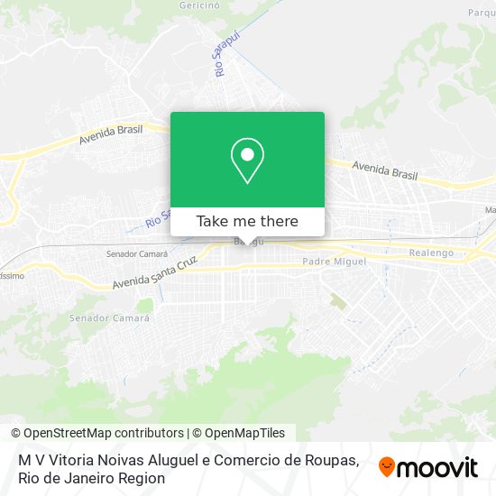 Mapa M V Vitoria Noivas Aluguel e Comercio de Roupas