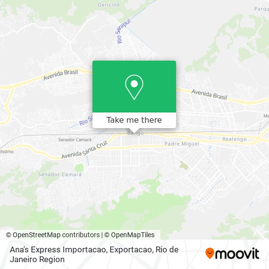 Ana's Express Importacao, Exportacao map