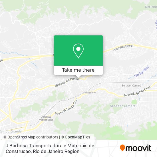 Mapa J.Barbosa Transportadora e Materiais de Construcao