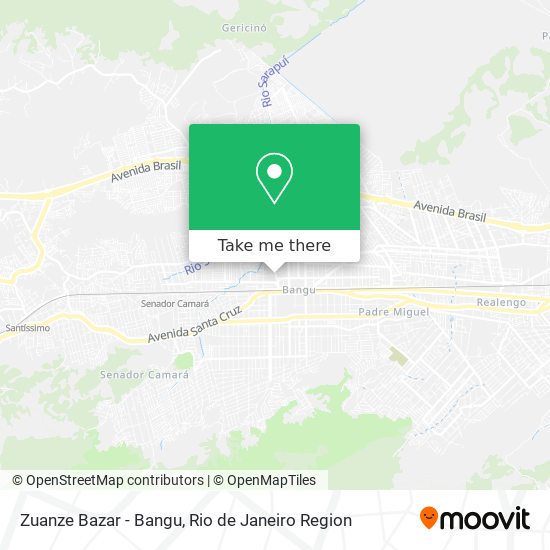 Mapa Zuanze Bazar - Bangu