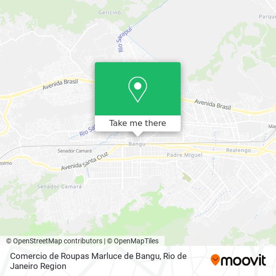 Mapa Comercio de Roupas Marluce de Bangu