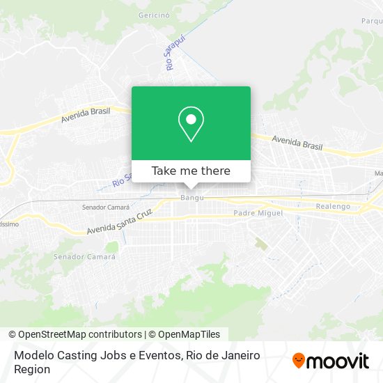 Mapa Modelo Casting Jobs e Eventos