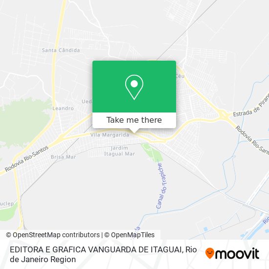 Mapa EDITORA E GRAFICA VANGUARDA DE ITAGUAI