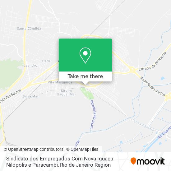 Sindicato dos Empregados Com Nova Iguaçu Nilópolis e Paracambi map