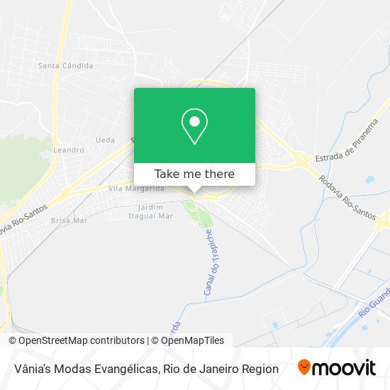 Vânia's Modas Evangélicas map