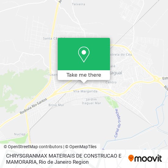 CHRYSGRANMAX MATERIAIS DE CONSTRUCAO E MAMORARIA map