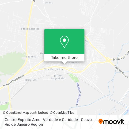 Centro Espirita Amor Verdade e Caridade - Ceavc map