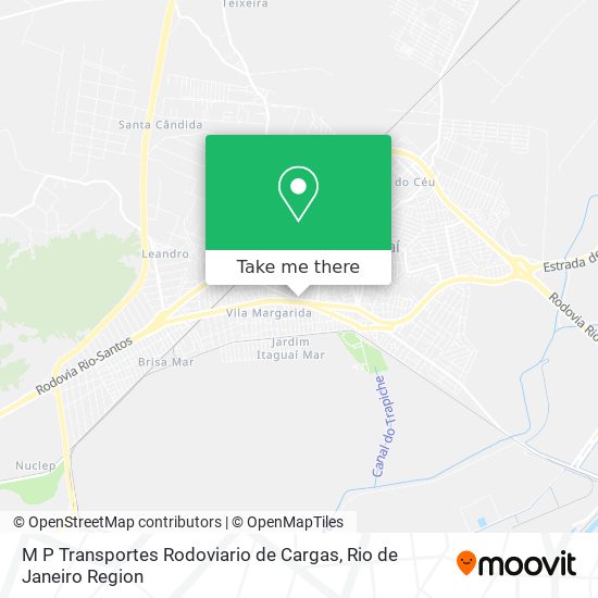 M P Transportes Rodoviario de Cargas map