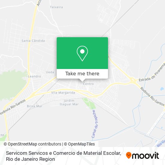 Servicom Servicos e Comercio de Material Escolar map