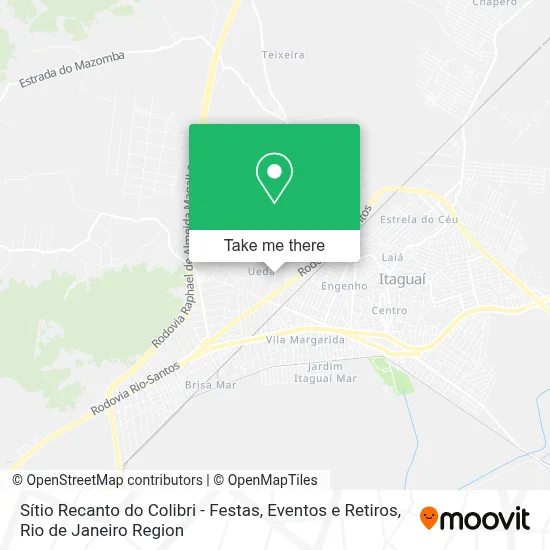 Sítio Recanto do Colibri - Festas, Eventos e Retiros map