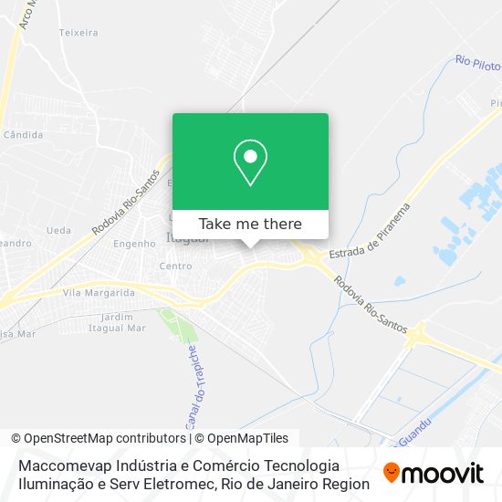 Mapa Maccomevap Indústria e Comércio Tecnologia Iluminação e Serv Eletromec