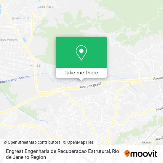 Mapa Engrest Engenharia de Recuperacao Estrutural