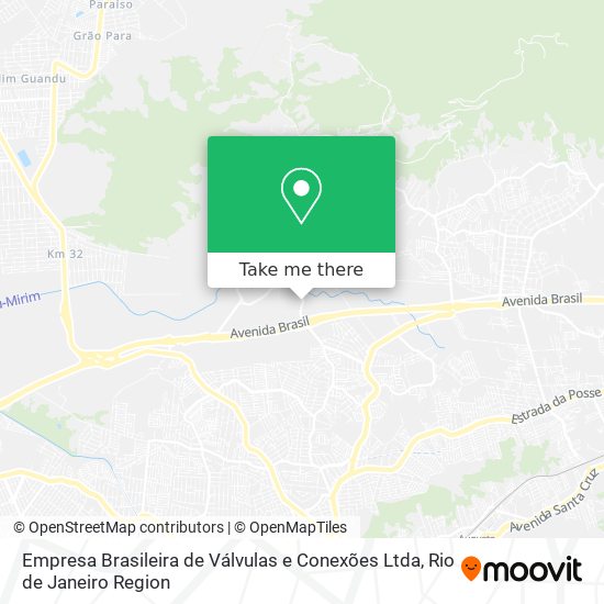 Mapa Empresa Brasileira de Válvulas e Conexões Ltda