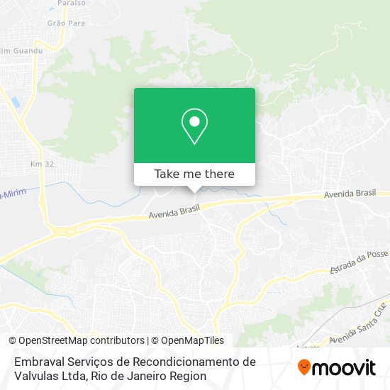 Embraval Serviços de Recondicionamento de Valvulas Ltda map