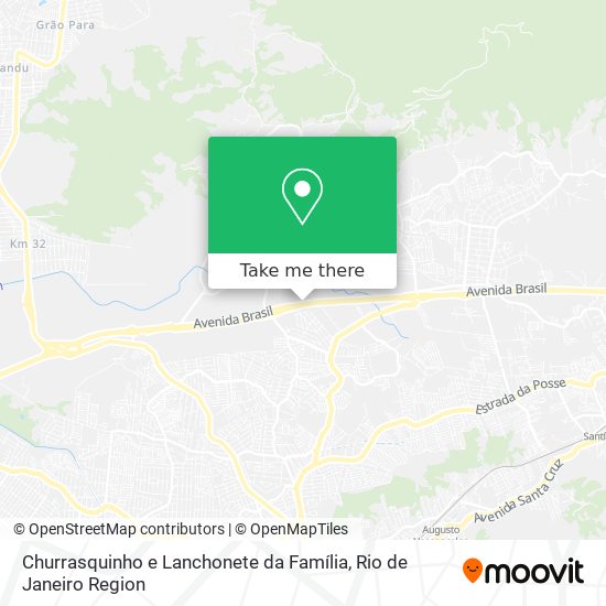 Mapa Churrasquinho e Lanchonete da Família