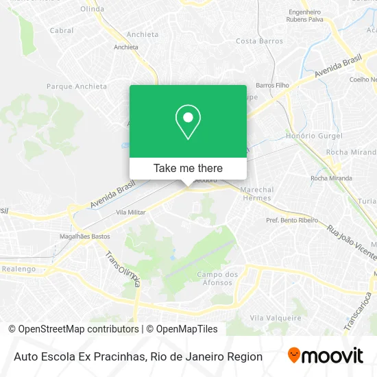 Auto Escola Ex Pracinhas map