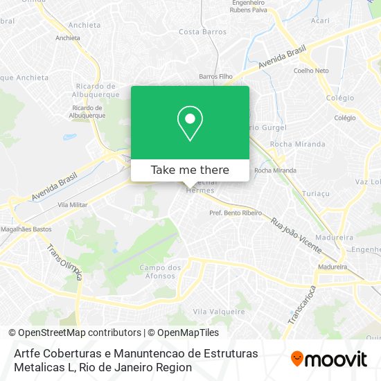 Artfe Coberturas e Manuntencao de Estruturas Metalicas L map