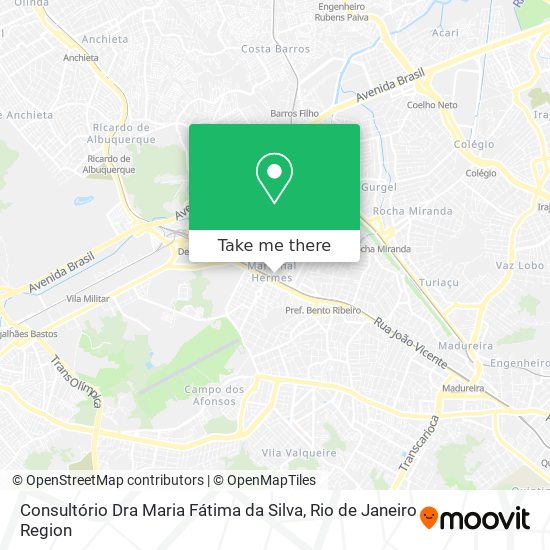 Consultório Dra Maria Fátima da Silva map