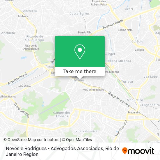 Mapa Neves e Rodrigues - Advogados Associados