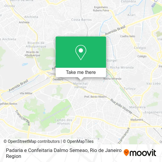 Padaria e Confeitaria Dalmo Semeao map