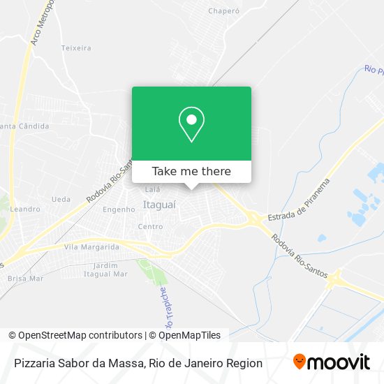 Mapa Pizzaria Sabor da Massa