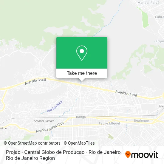 Projac - Central Globo de Producao - Rio de Janeiro map