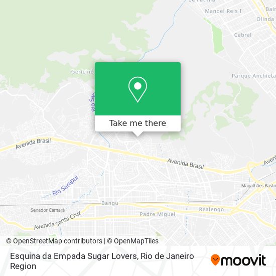 Esquina da Empada Sugar Lovers map