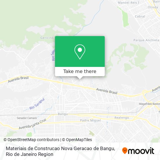 Materiais de Construcao Nova Geracao de Bangu map