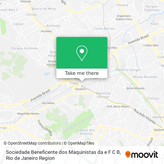 Mapa Sociedade Beneficente dos Maquinistas da e F C B