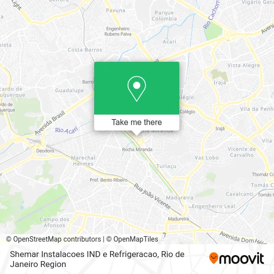 Shemar Instalacoes IND e Refrigeracao map