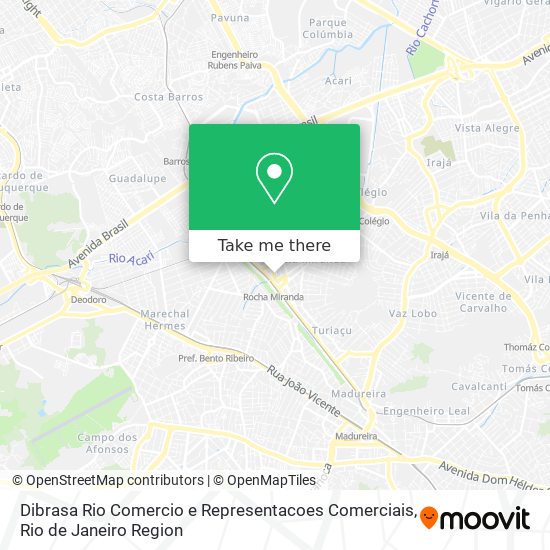 Dibrasa Rio Comercio e Representacoes Comerciais map